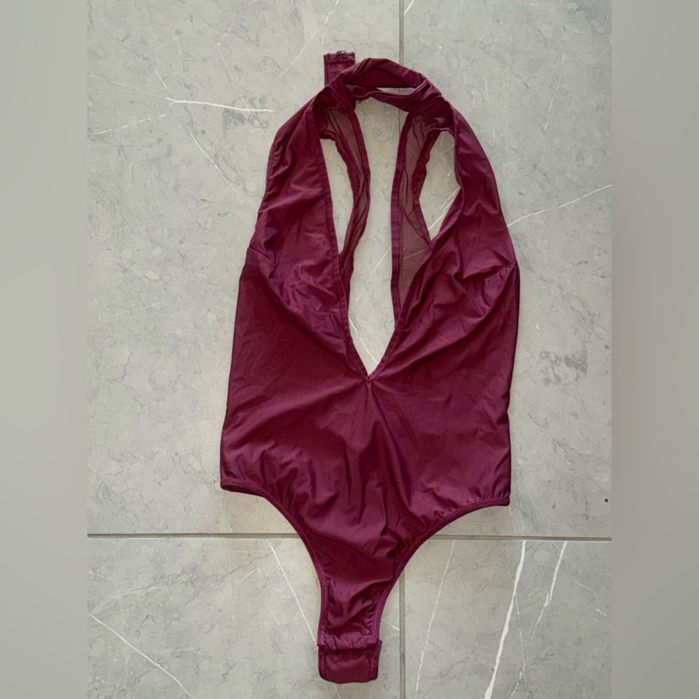 Victoria's Secret Deep Burgundy Bodysuit